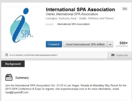International Spa Association LinkedIn Profile